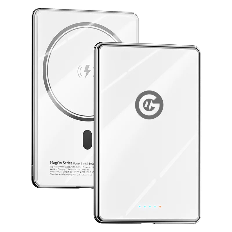 KUULAA Magnetic Power Bank 5000mAh Portable Charger 20W Fast Charging External Battery For Magsafe For iPhone17 16 15 14 Por Max
