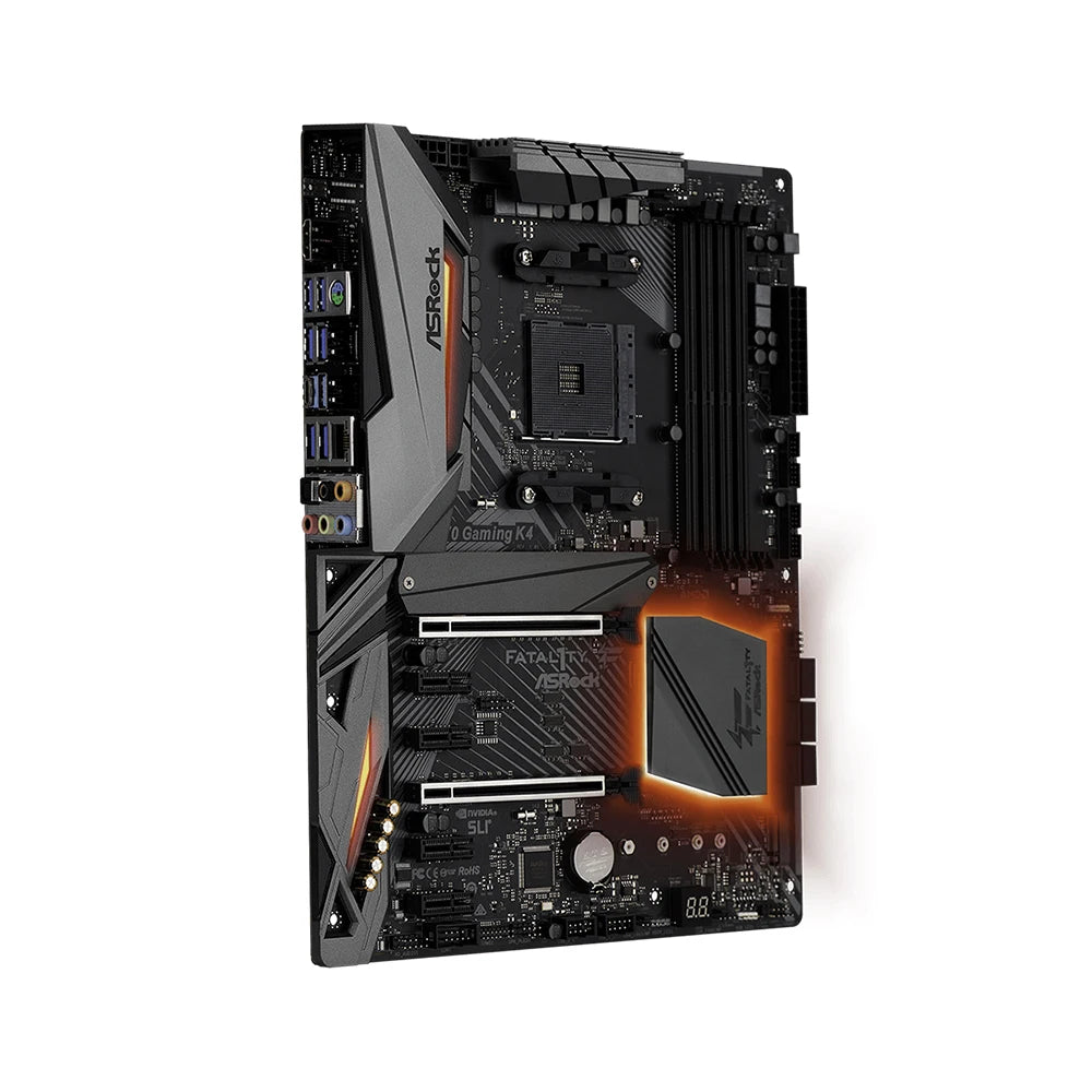 ASROCK X470 GAMING K4 Motherboard AMD AM4 Support 5800X3D 5700x3D 5700X 5600G 4600G CPU AMD X470 4xDDR4 HDMI ATX Mainboard