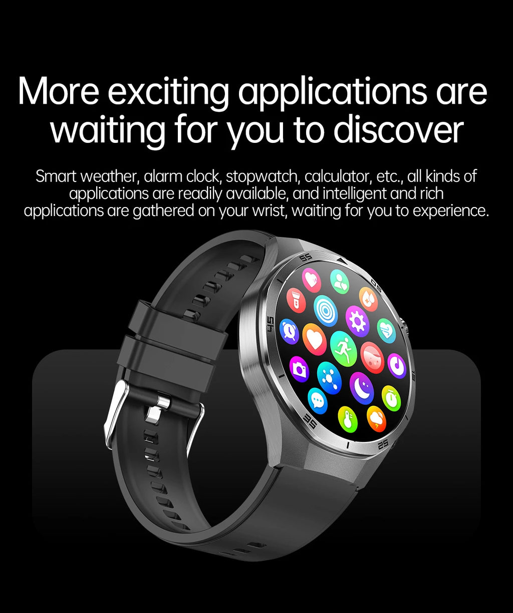 2026 Health Nursing Grade New Blood pressure Smart Watch Men Lipid Uric Acid Tracker ECG+PPG Clock HD Call NFC Smartwatch Women