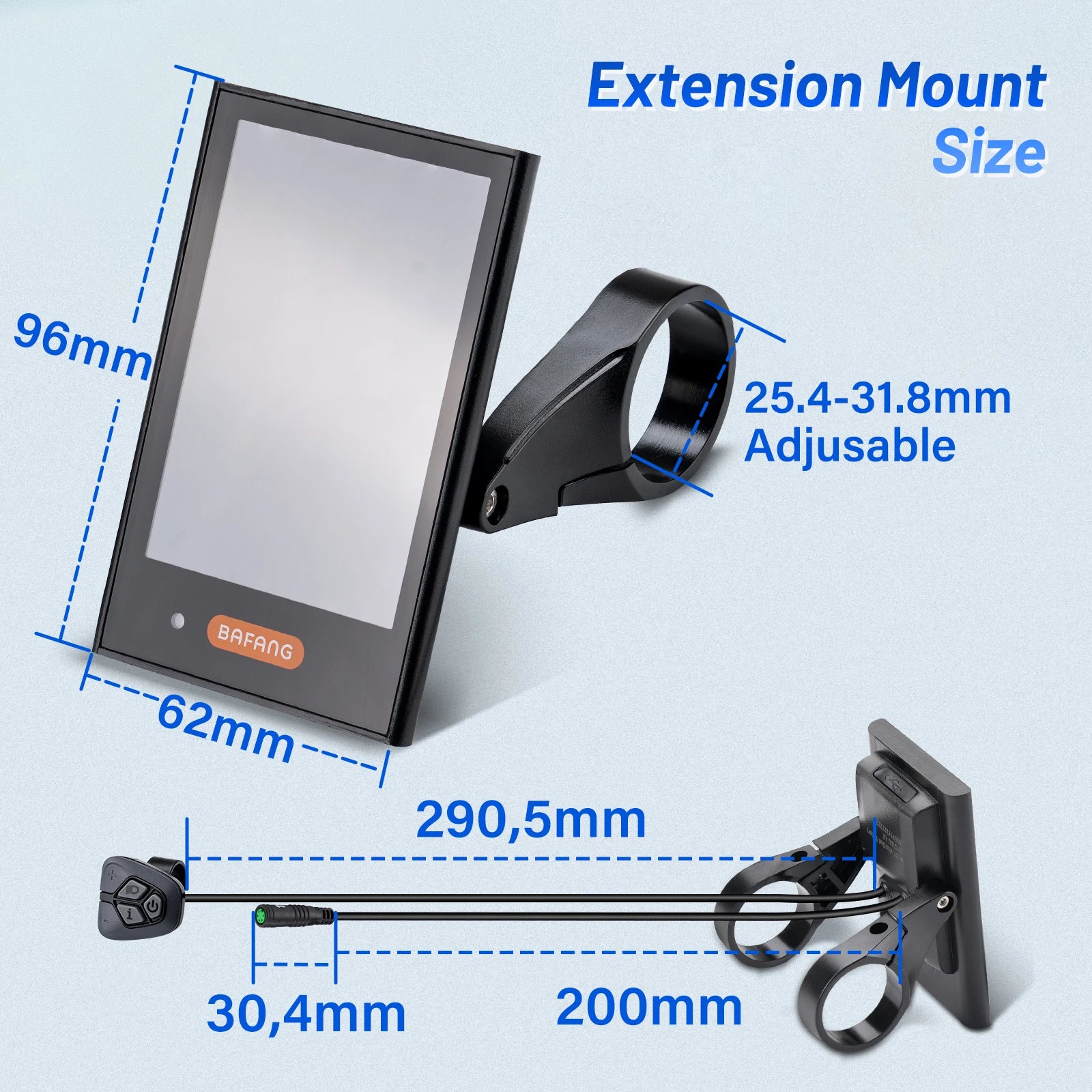 Bafang DPC18 Electric Bike Display with Speedometer USB Charging Port for Mid Drive Motor BBS01B BBS02B BBSHD Speedometer