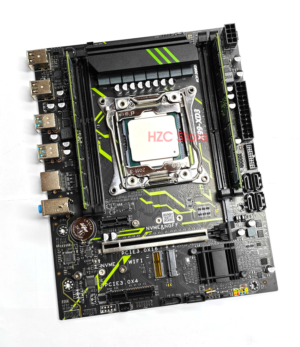 X99 DDR3 Motherboard Combo set kit with Xeon E5 2696 V3 CPU and 32GB DDR3 1600MHZ Memory completo set TPM 2.0 PIN c612 x99 kit