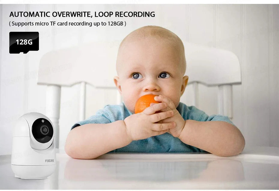 FUERS 5MP HD Indoor Security WIFI Camera For Baby Monitor Dog Camera Motion Detection Tuya Smart Home Works With Alexa