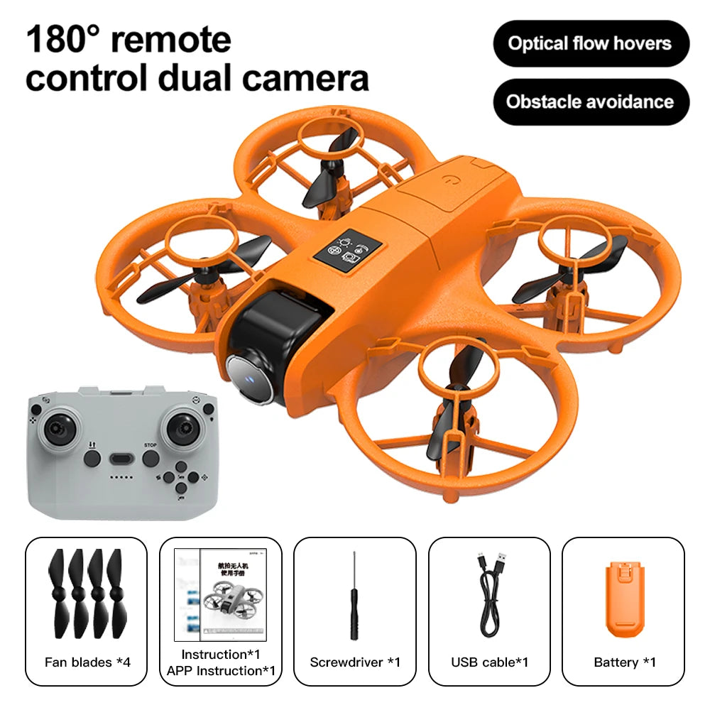 V2 Mini Drone 8K Profession 180° HD Wide Angle Camera WiFi FPV RC Dron Height Keep Helicopter Foldable Quadcopter Kids Toys