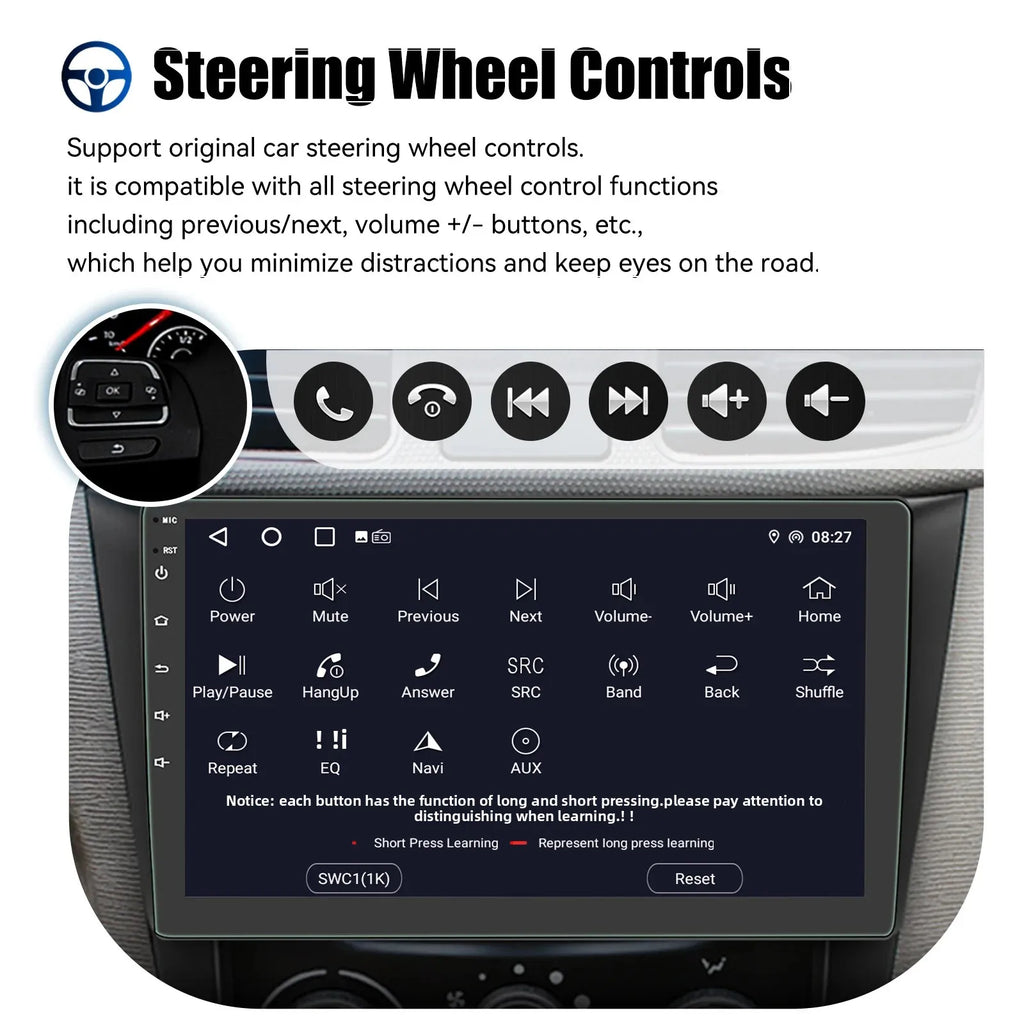 ESSGOO 2 Din Car Radio Carplay Android Auto 7 9 10 Inch 4G 64G Universal Multimedia Player DSP FM RDS AHD GPS WIFI Autoradio