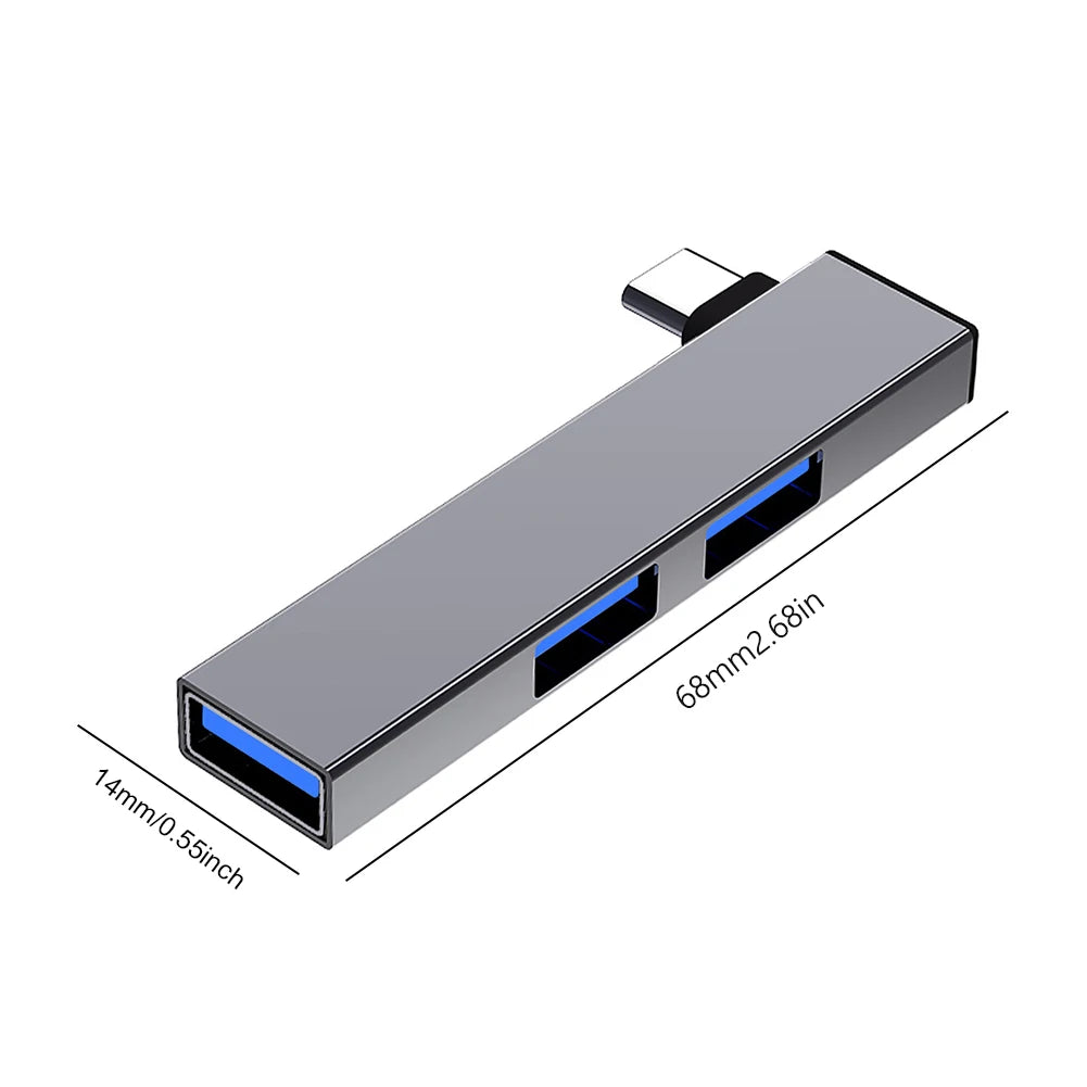 1/2PCS 3 in 1 USB HUB OTG USB 3.0/Type-C 3.0 To 3 USB USB Splitter Hub Speed 5.0Gbps 3 Port Type C HUB for PC Laptop Computer