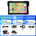 Jansite 5/7 inch Motorcycle Carplay Screen GPS Navigation Wireless Carplay Android Auto Dual Bluetooth IPX7 Waterproof Display