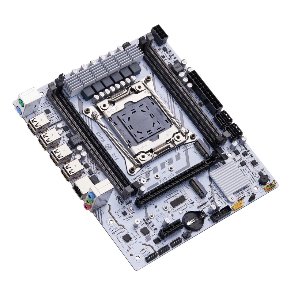 QIYIDA X99 Motherboard Set Kit LGA2011-3 Xeon E5 2680 V4 DDR4 16GB(2x8gb) PC4 SATA PCI16x3.0 NVME M.2 Gaming Computer