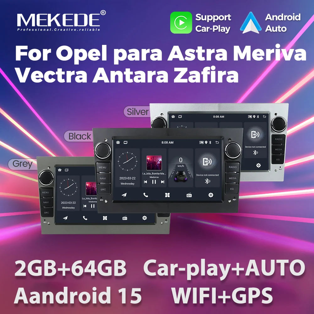 Android 15 64G Car Radio For Opel Astra H J 2004 Vectra Vauxhall Antara Zafira Corsa C D Vivaro Meriva Veda GPS autoradio Stereo