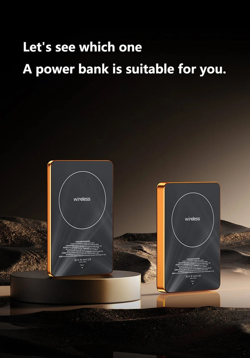 VIVO 10000mAh Ultra Slim Power Bank 20W Magnetic Wireless Fast Charging CCC Portable Battery For MagSafe Watch iPhone Samsung