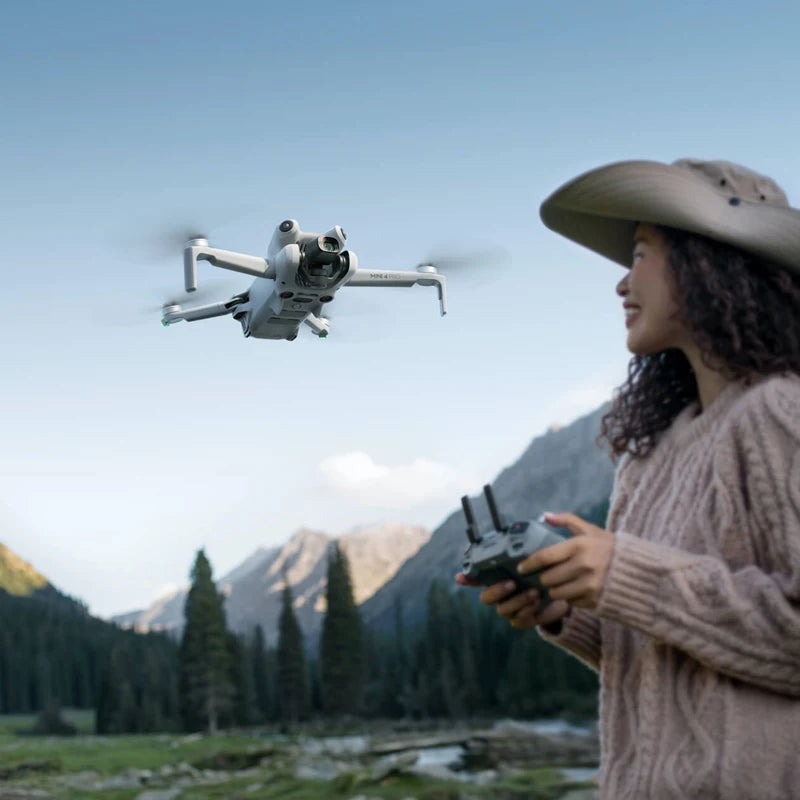 DJI Mini 4 Pro Fly More Combo Plus (DJI RC 2) 4K/60fps HDR True Vertical Shooting Omnidirectional Obstacle Sensing Under 249 g