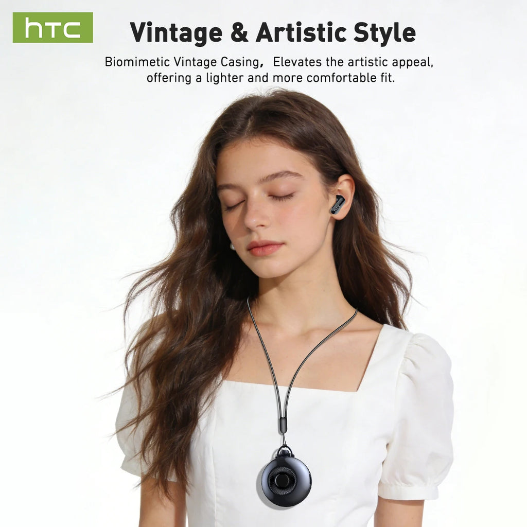 HTC NE71 True Wireless Earbuds Bluetooth 6.0 ANC Noise Cancelling IPX4 Waterproof 22H Playtime In-Ear Comfort Gaming Low Latency