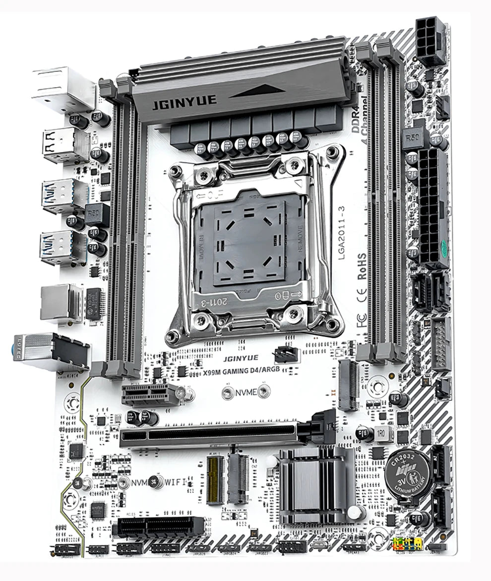 X99 GAMING D4 Motherboard Set Kit With LGA2011-3 Xeon E5 2683 V4 CPU DDR4 16GB REG ECC memory NVME M.2 TPM 2.0 Interface X99 set