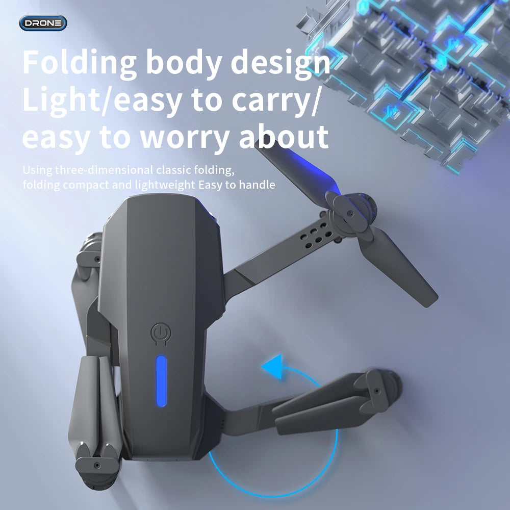 E88/E58  4K High-definition Drone Aerial Photography RC Aircraft Intelligent Fixed Height Four Axis Aircraft Children's Boy Toys