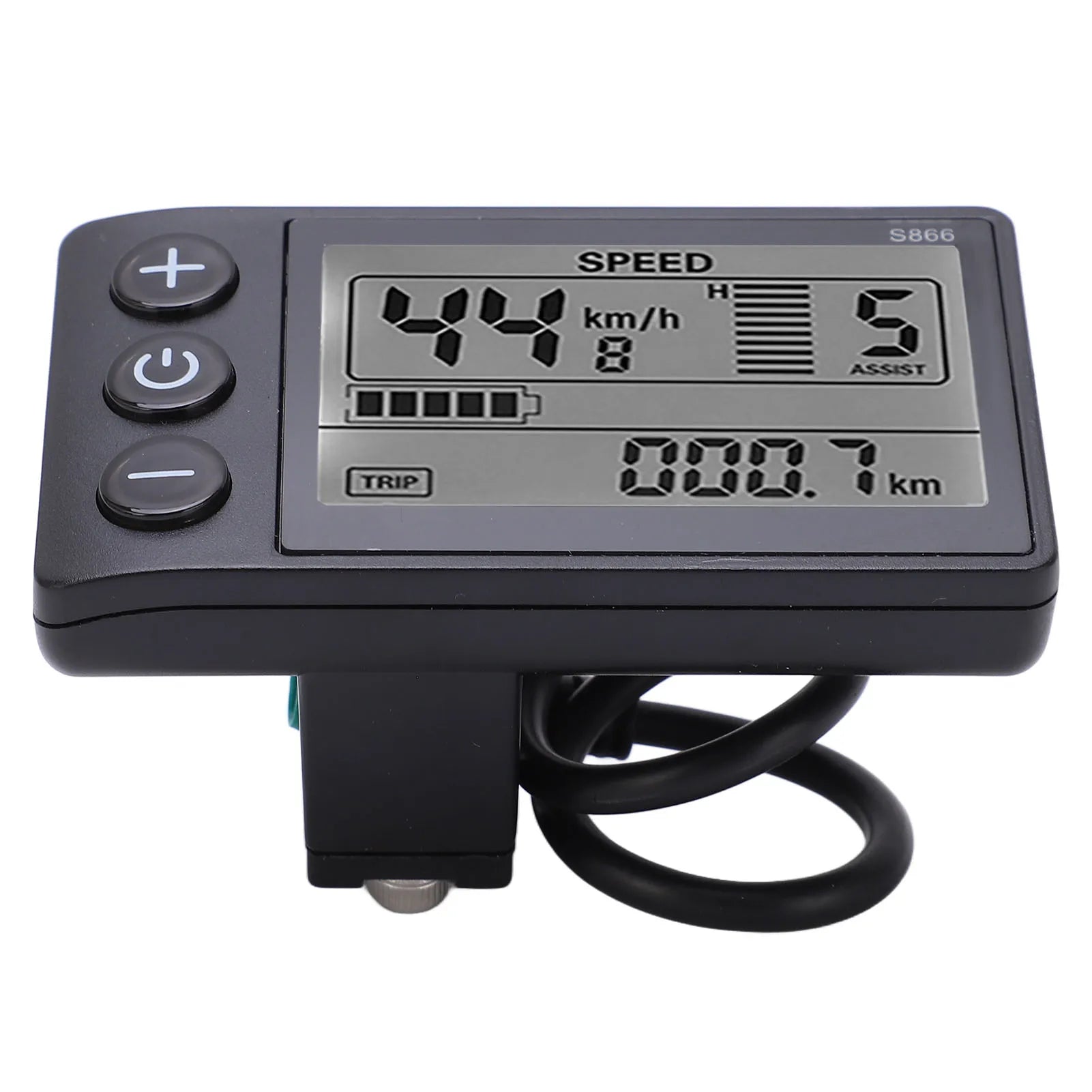 S866 Electric Bike LCD Display Electric  S866 LCD Display Meter 24V 36V 48V Control Panel with Waterproof Plug