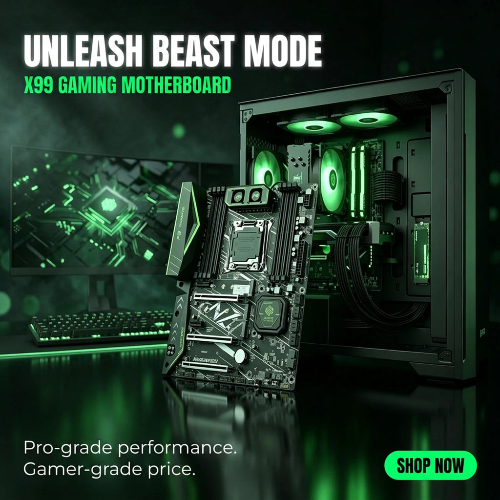 HUANANZHI X99 F8 Placa-mãe LGA2011-3 DDR4 2133MHz SATA3.0 8CH Audio Desktop Motherboard High Performance para Intel Xeon E5 V3V4