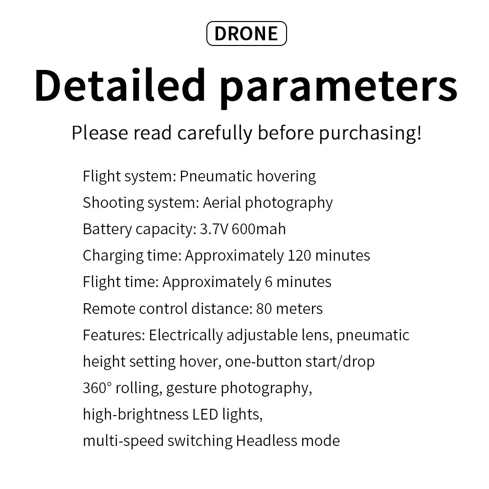V2 Mini Drone 8K Profession 180° HD Wide Angle Camera WiFi FPV RC Dron Height Keep Helicopter Foldable Quadcopter Kids Toys