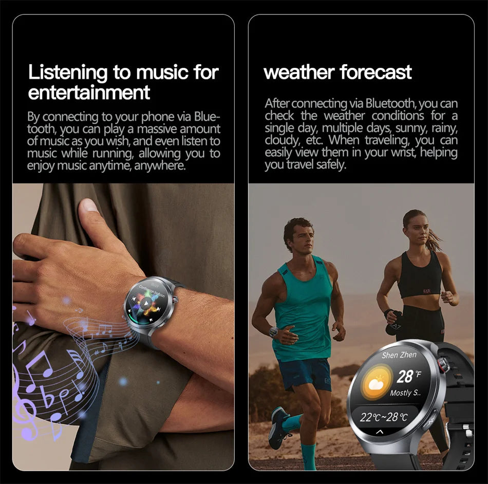 Hospital Level Accurate Measurement Blood Analysis Health Smart Watch ECG Uric Acid Blood Lipids BT Call Smart Watches For man