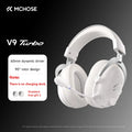 MCHOSE V9 Turbo + Wireless Gaming Headset 60mm 7.1 Surround Sound Professional Esports Headphones With RGB Charging Base